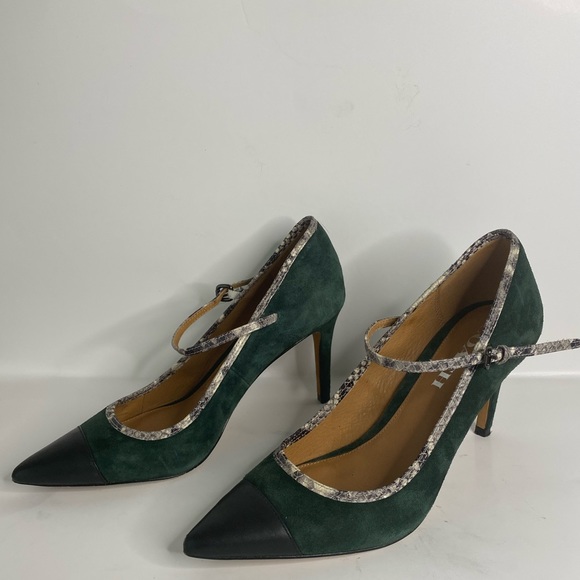 Coach Shoes - Coach | Green Smith Suede Mary Jane Pumps